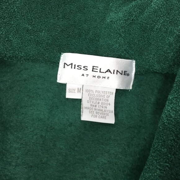 Miss Elaine NWT Robe Bathrobe Long M Pockets Embroidered House Coat Touch Inside - Picture 6 of 7